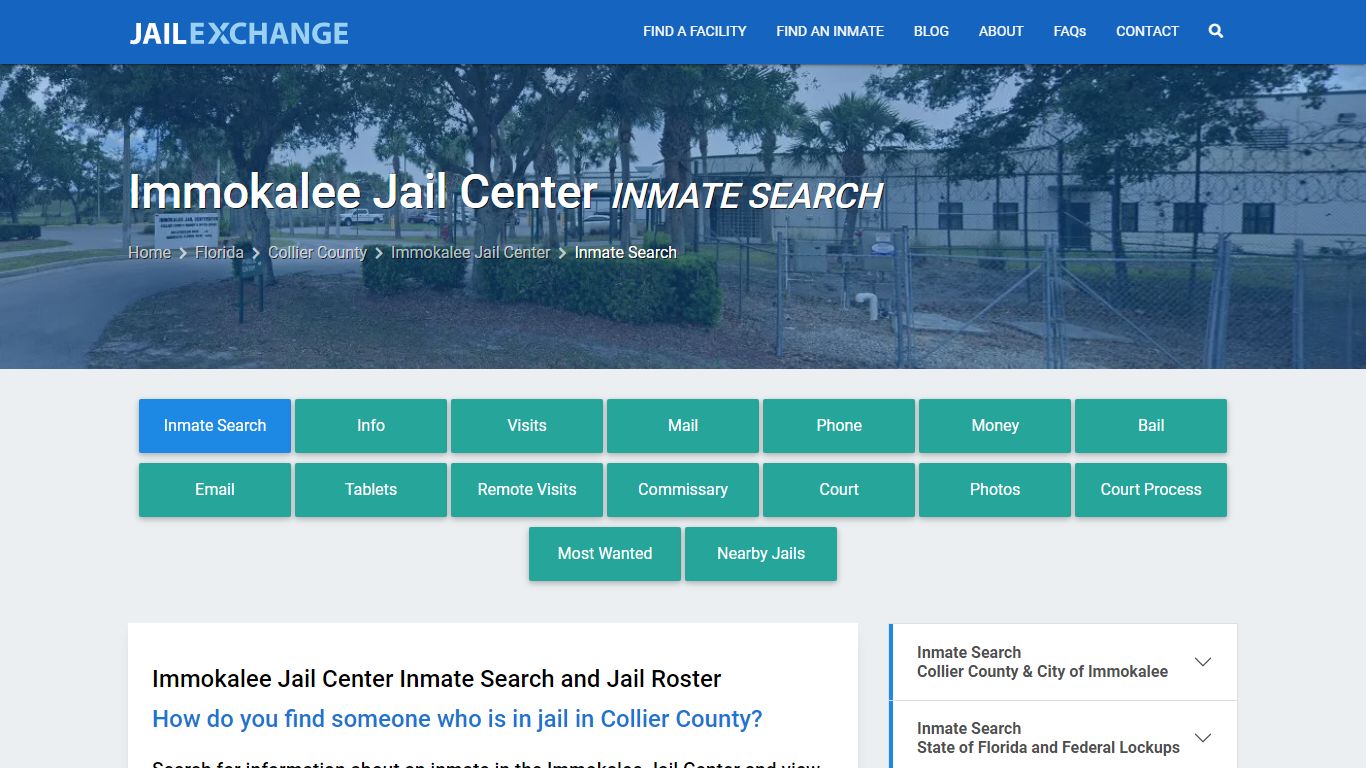 Inmate Search: Roster & Mugshots - Immokalee Jail Center, FL