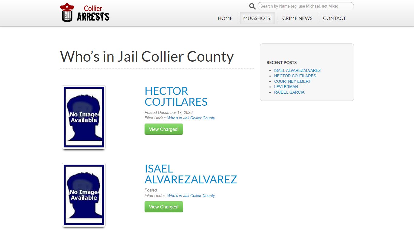 Who's in Jail Collier County